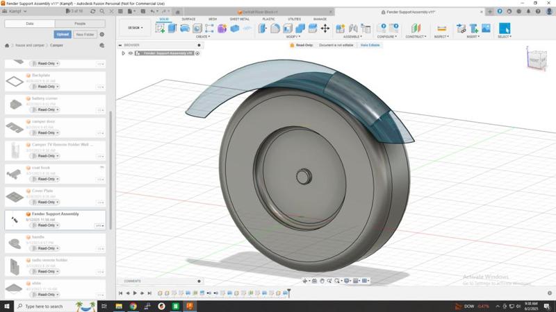 GeoPro Fender Support