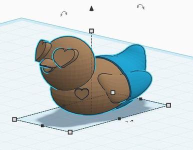 valentines day fidget duck