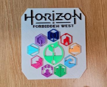 Horizon Forbidden West logo with subordinate functions
