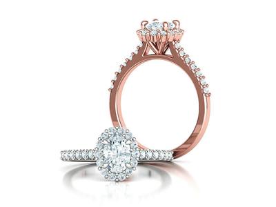 7x5 Oval Gem Bespoke Halo Engagement Ring