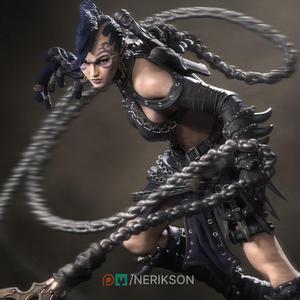 Zestari The Shadar'kai Chain Warrior [presupported]