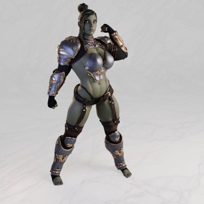Zulgra - Orc - Knightly Desires - presupported - QB Works
