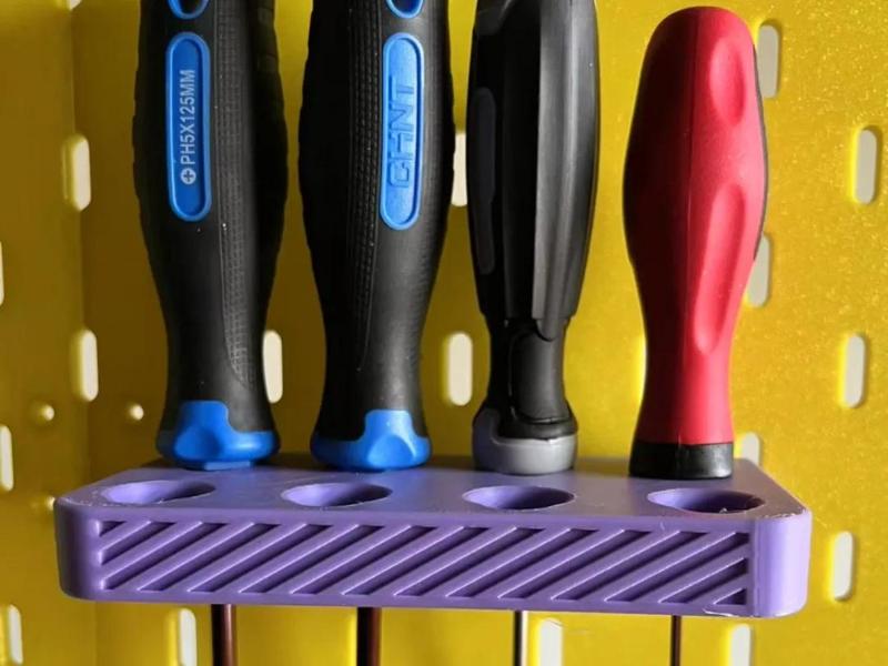 Screwdriver Holder - IKEA Pegboard (Single/Double Layer)
