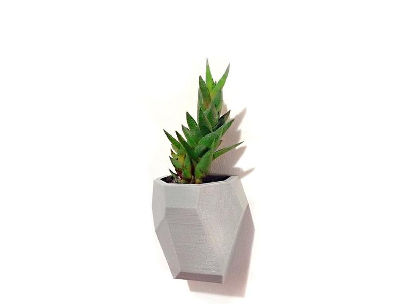 Faceted Modular Wall Planter