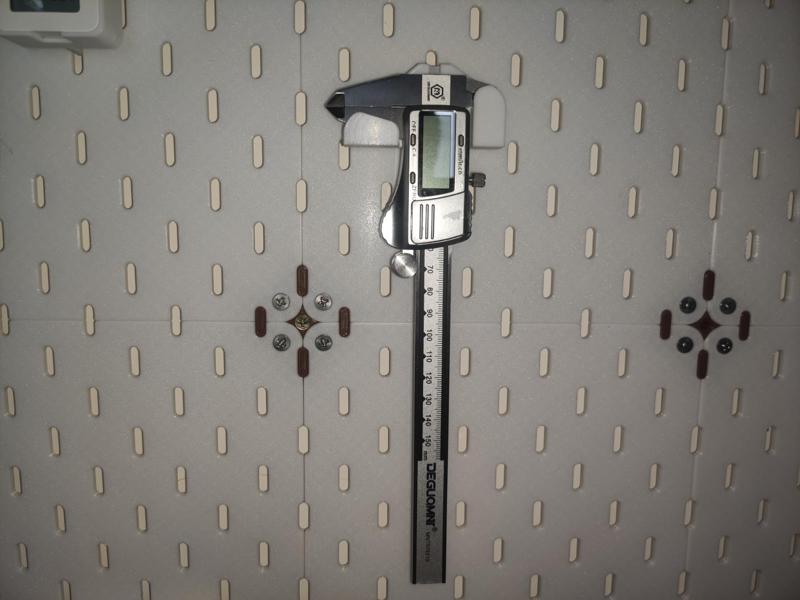 IKEA Pegboard - Caliper Holder