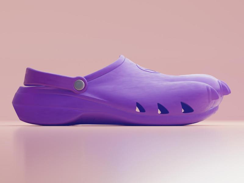 Claw Crocs Shoes - Fully 3D Printed