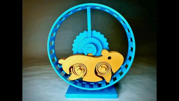 Hamster on Wheel