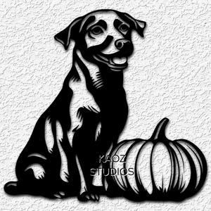 Pumpkin wall art Dog Fall Decor