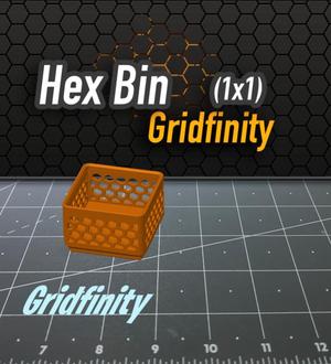 Hex Bin Gridfinity 1x1