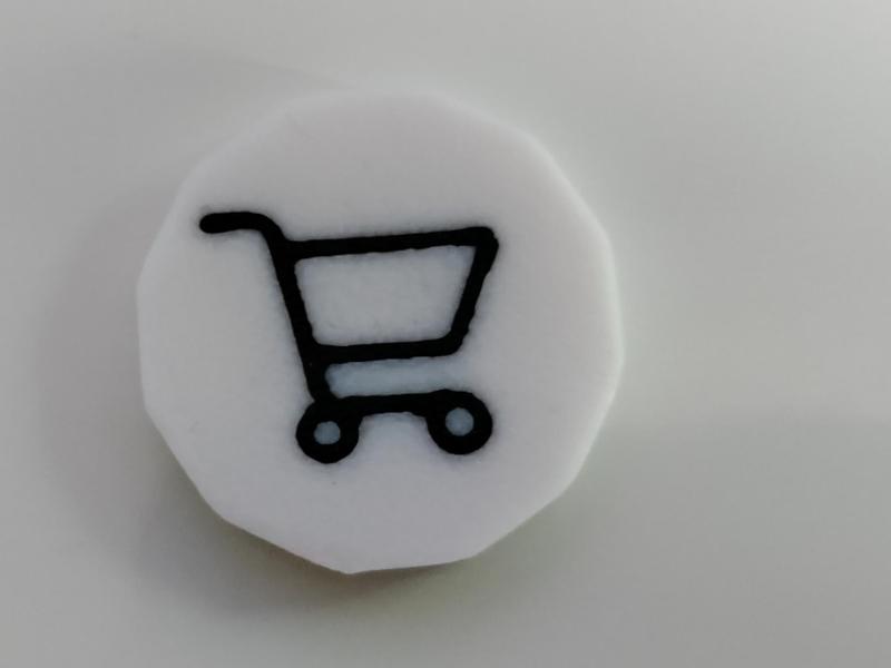 Shopping Trolley pound coin