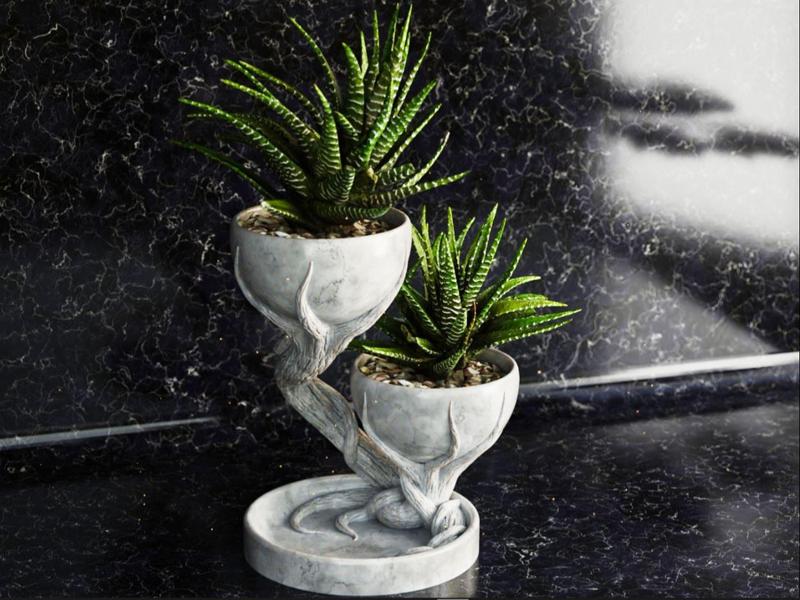 Double tree pot