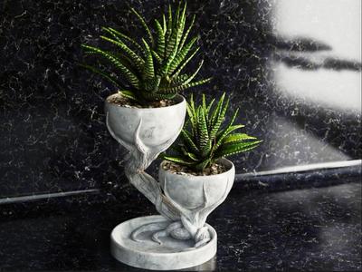 Double tree pot