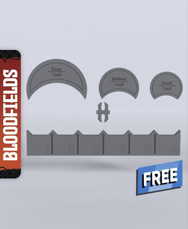 Measuring Tools - With Free Dragon  - 5e DnD Inspired for RPG and Wargamers