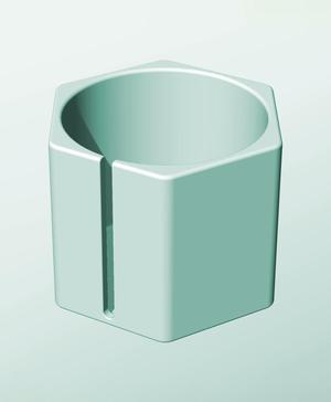CH162-150-S Slotted container modular stackable module bin box