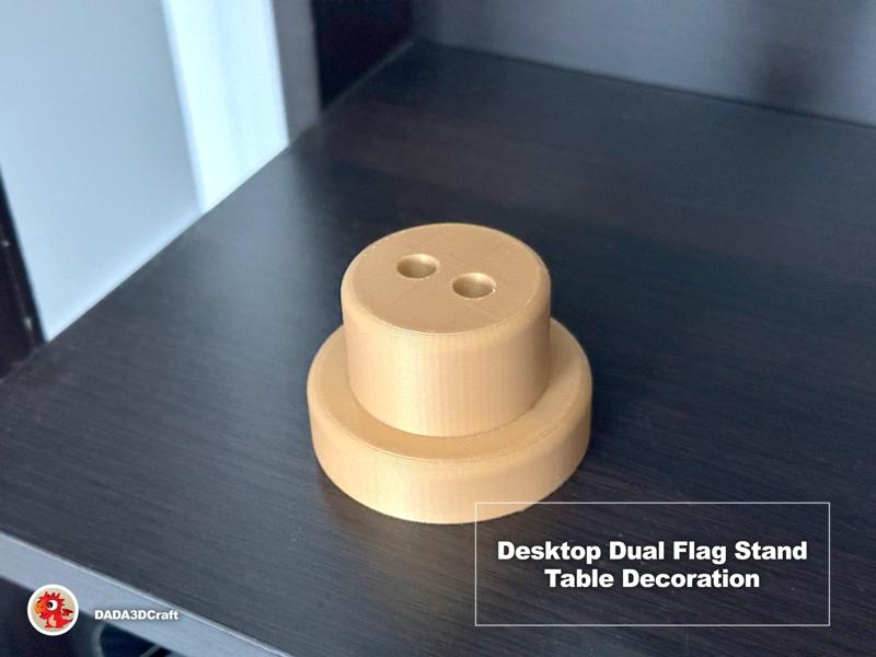 Desktop Dual Flag Stand Table Decoration