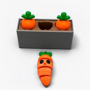 Wiggly Carrot Crew – Articulating Fun in the Garden! Flexy - Keychain 