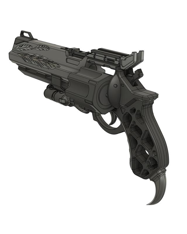 Custom Hawkmoon Hand Cannon | Fully Printable Model | Destiny 2
