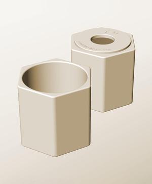 CH96-105-P Pierced container modular stackable module bin box
