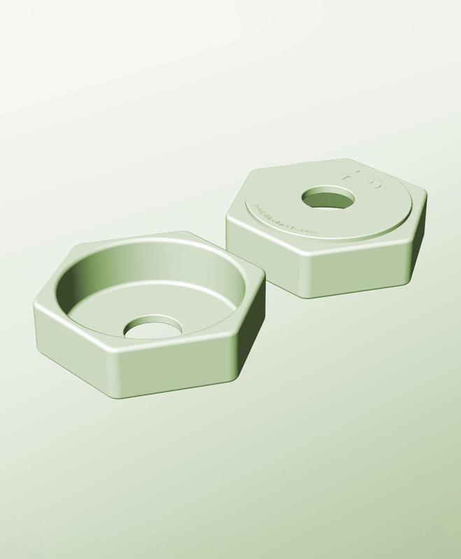 CH128-40-P Stackable pierced component box for creative makers