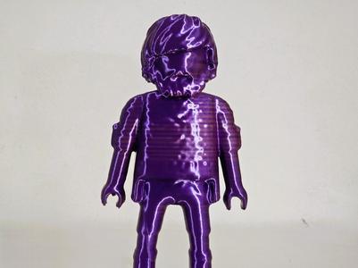 Playmobil beard guy sculpture