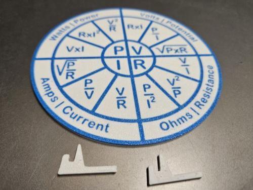Ohm's Law Cheat Sheet - Electronics (flat version)
