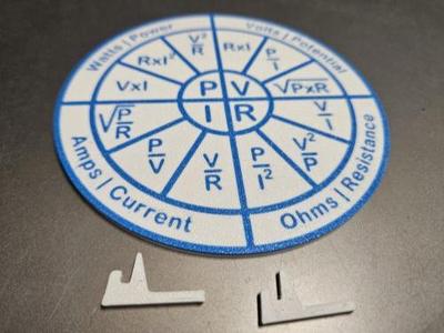 Ohm's Law Cheat Sheet - Electronics (flat version)