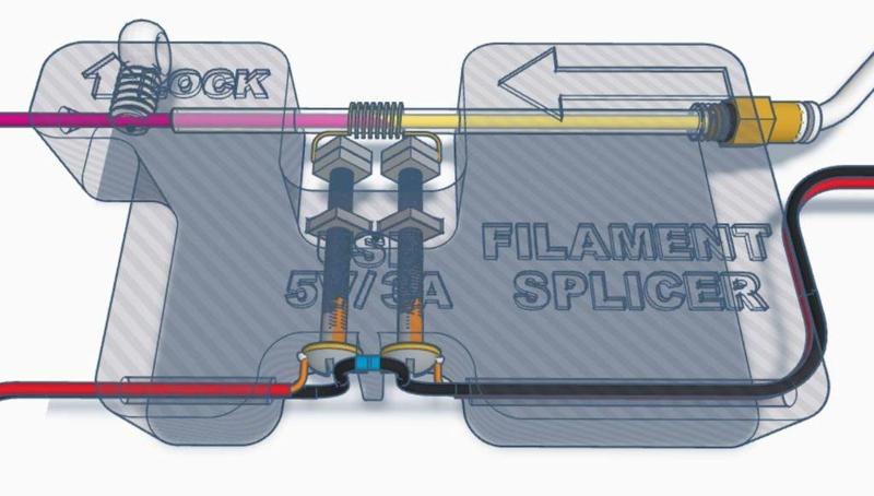AUTO FILAMENT SPLICER USING YOUR 3D BOWDEN PRINTER
