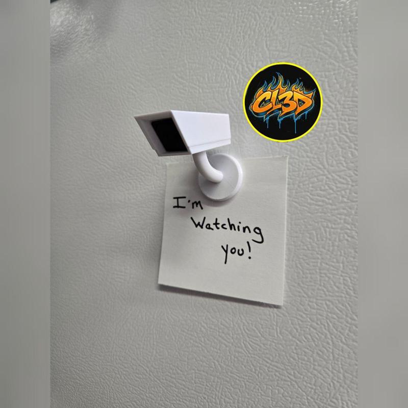 Security Camera Fridge Magnet