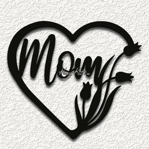 mom tulips wall art