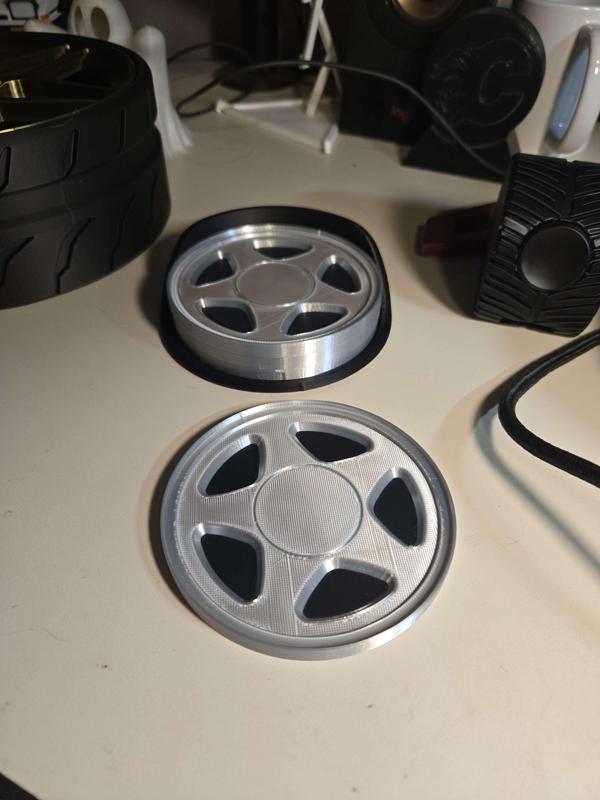 Mustang Pony Wheel Drink Coaster & Stand