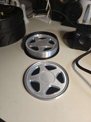Mustang Pony Wheel Drink Coaster & Stand