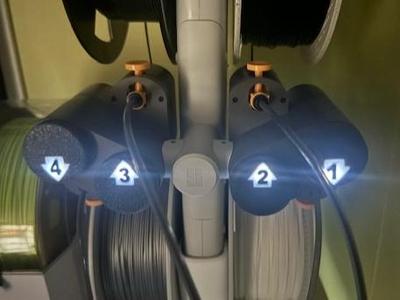 Illuminated AMS lite number badge caps - see gif