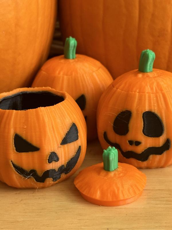 Three Dual Colour Pumpkins (Pumpkin 2)