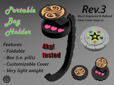 Portable Bag Holder for table (Revision 3) - PiP