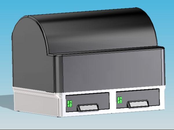 AMS-Stand with 2 drawer 