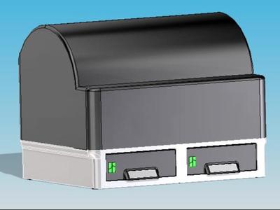 AMS-Stand with 2 drawer 