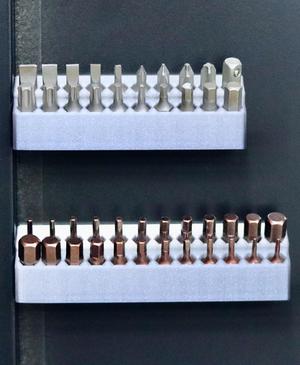 Hex Bit Holder (magnetic wall mount)