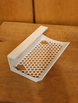 Under-Desk Rack Cable Organizer Honeycomb pattern