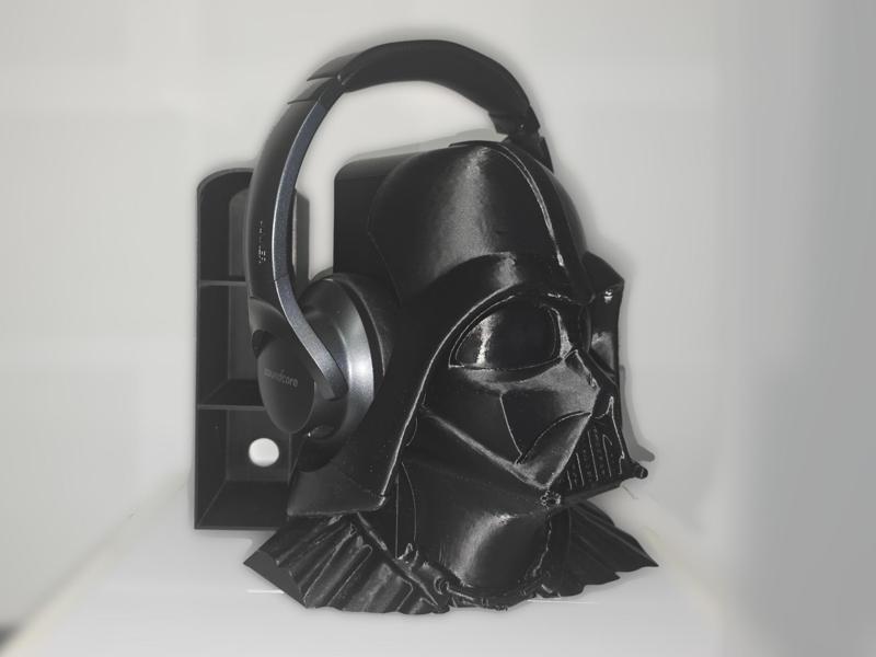 Headphone stand, hidden storage