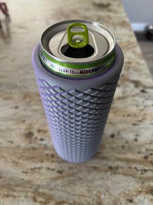 Knurled Slim Can Koozie (White Claw/Red Bull) 12oz