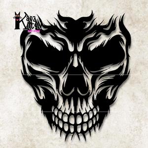 phantom skull wall art demon halloween decor