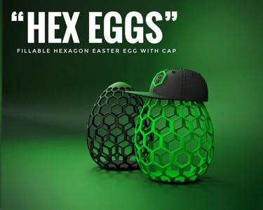 "Hex Eggs" - Cool Hexagon Easter Eggs with Cap