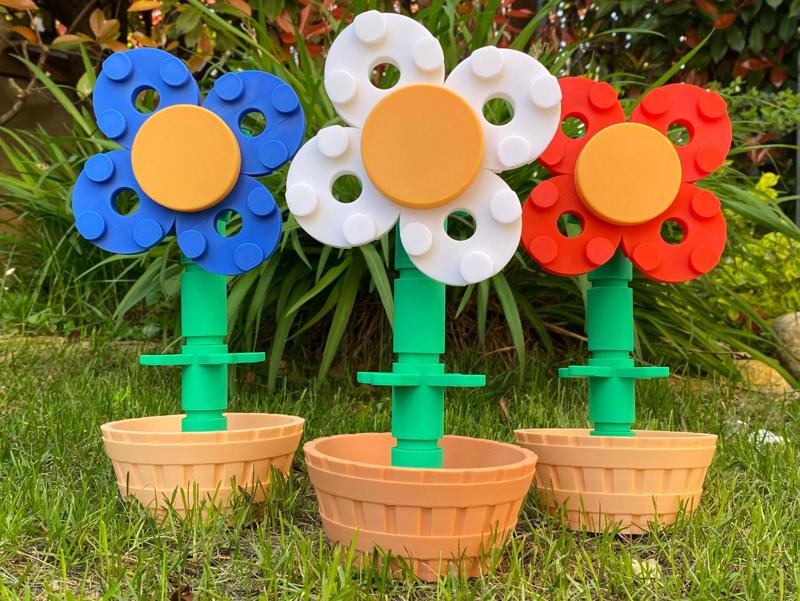 Giant brick flower
