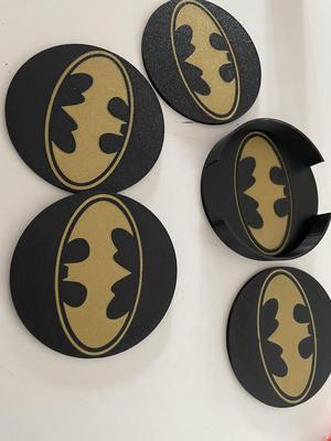 Batman glass coaster