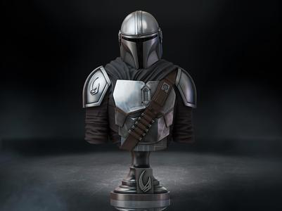 Mandalorian Bust- (Pre-Supported)