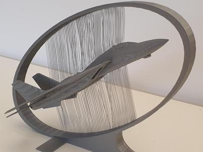 Grumman F-14 Tomcat Side - String Art