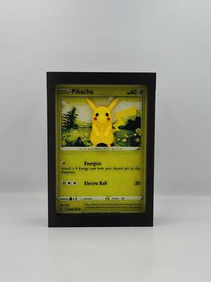 Pikachu Pokemon Card - Hueforge Wall Mountable Frame (TheCraftyMaker collab) Compatible