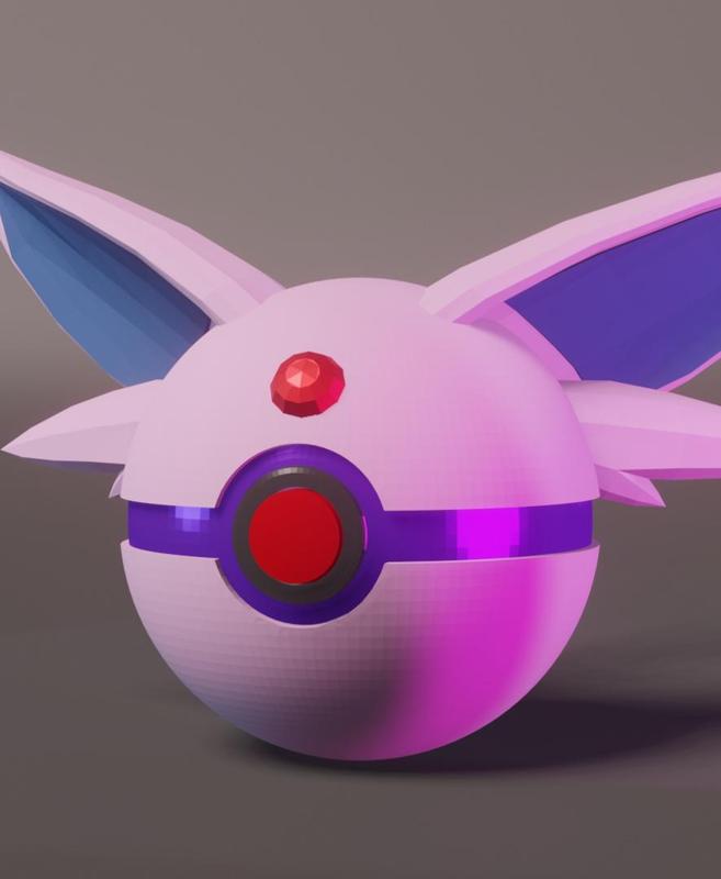 EspeBall Espeon Themed Pokeball - Fan Art