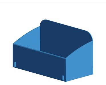 Medium pegboard bin