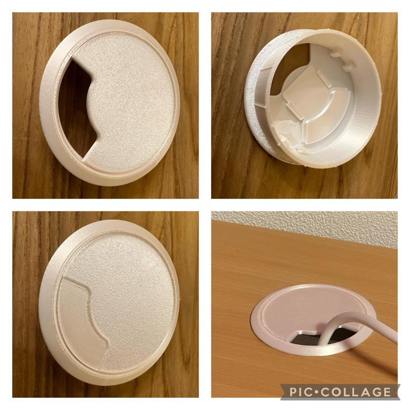 Kabeldurchführung, Lochabdeckung 80mm, Desk Cable grommets Pass-through 3,15 Inch